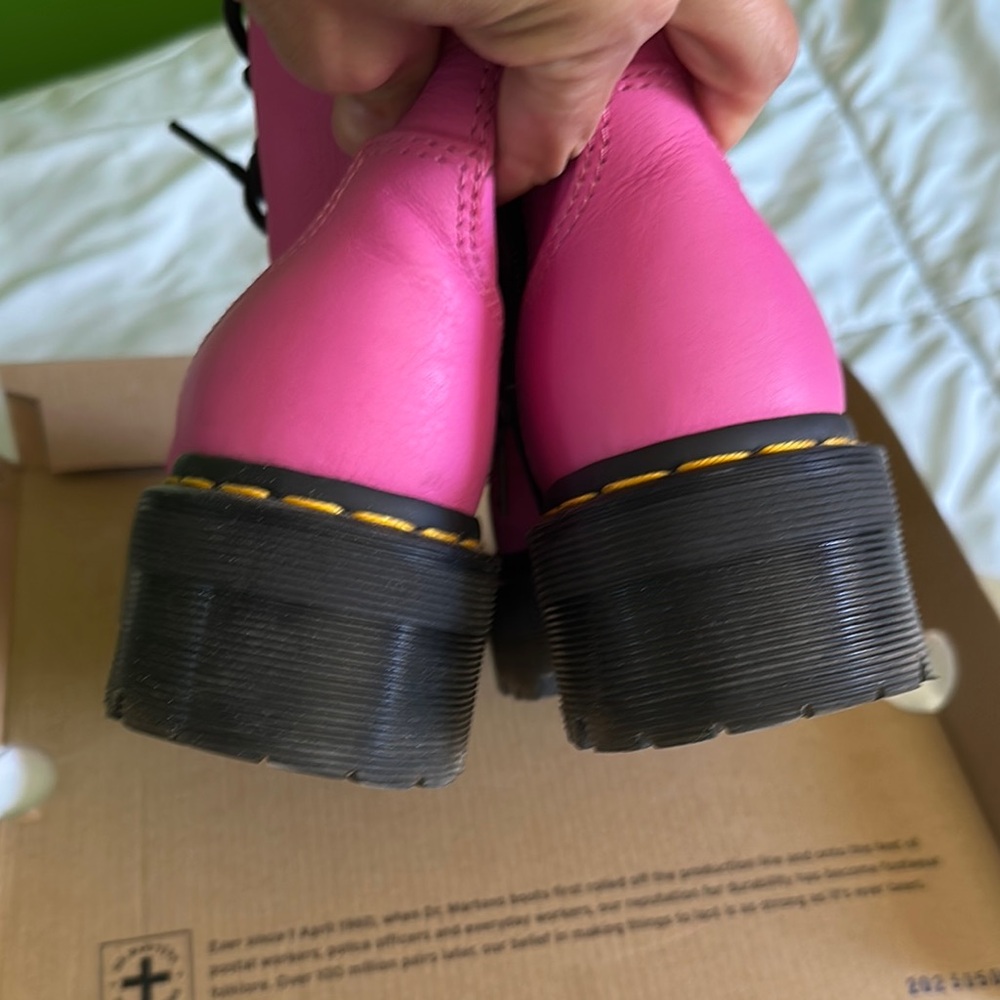 Dr. Martens Fuchsia Ankle Boots 5 - Picture 5 of 16
